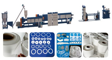 PE/EVA密封墊片卷材擠出機